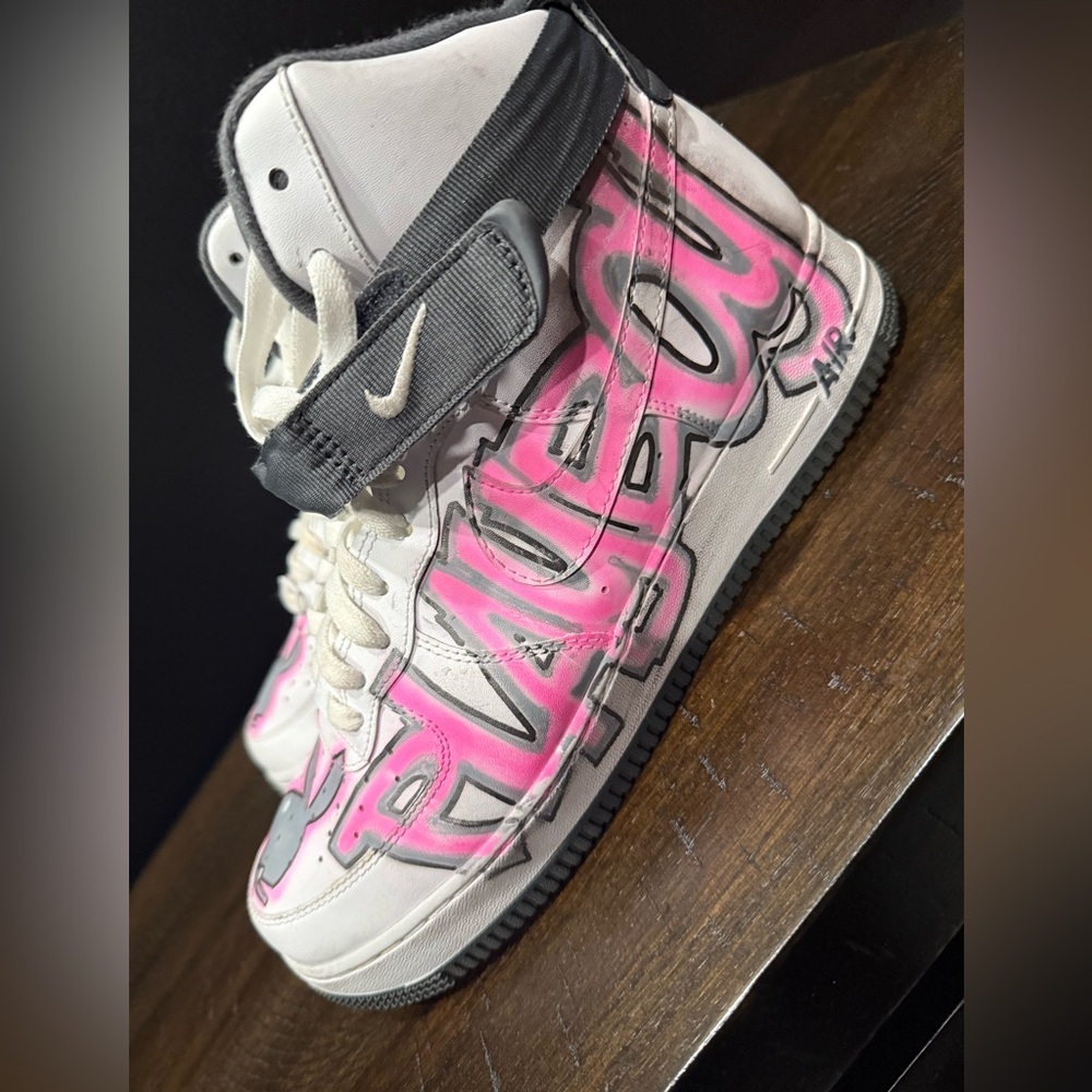 Air Force 1 playboy pink and grey